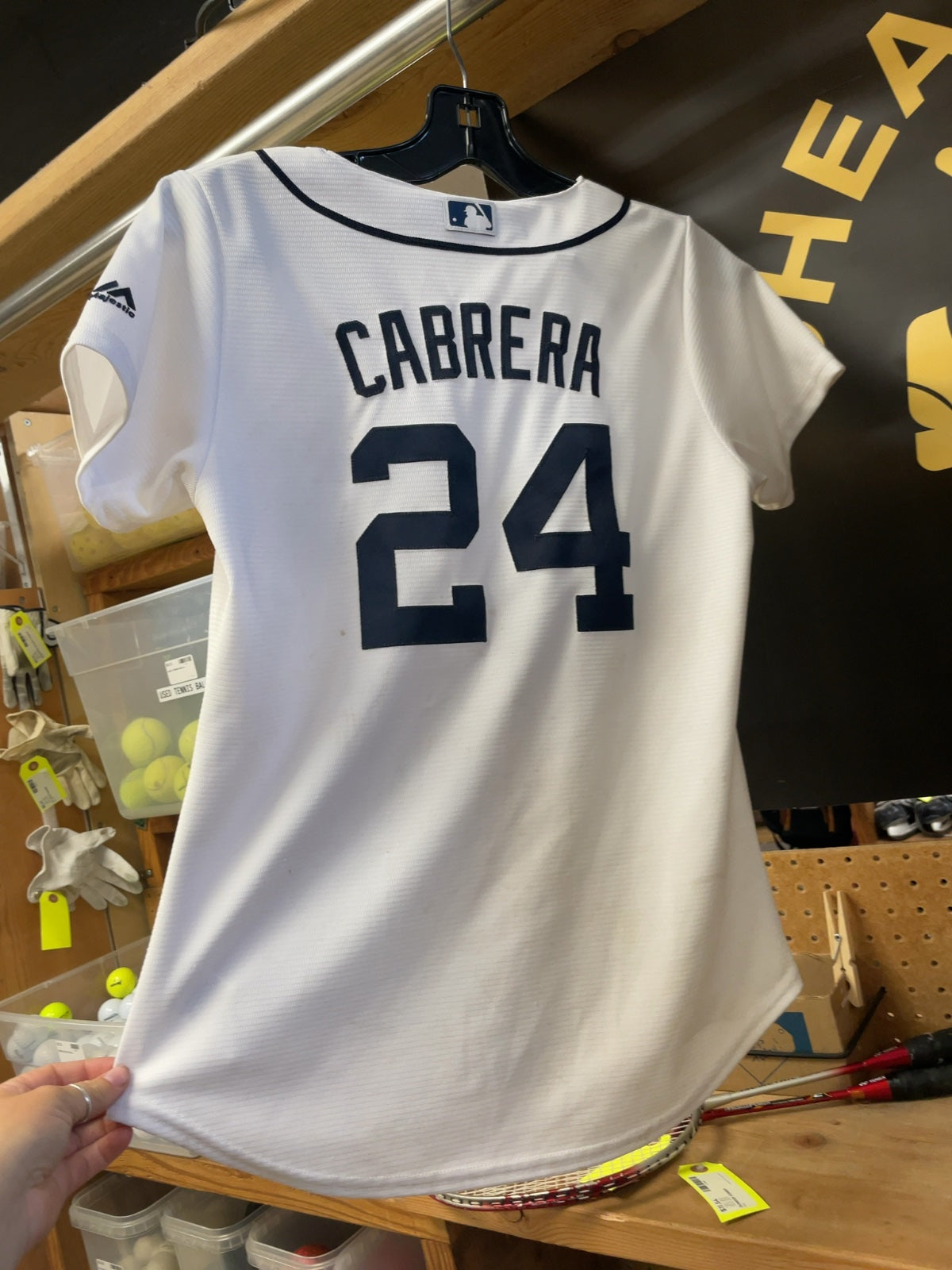 Majestic Detroit Tigers Miguel Cabrera #24 Jersey Size Small White