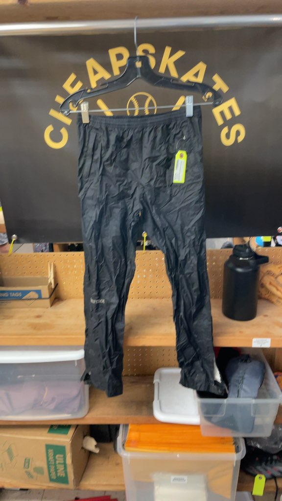 Marmot Ladies Size Large Black Rain Pants