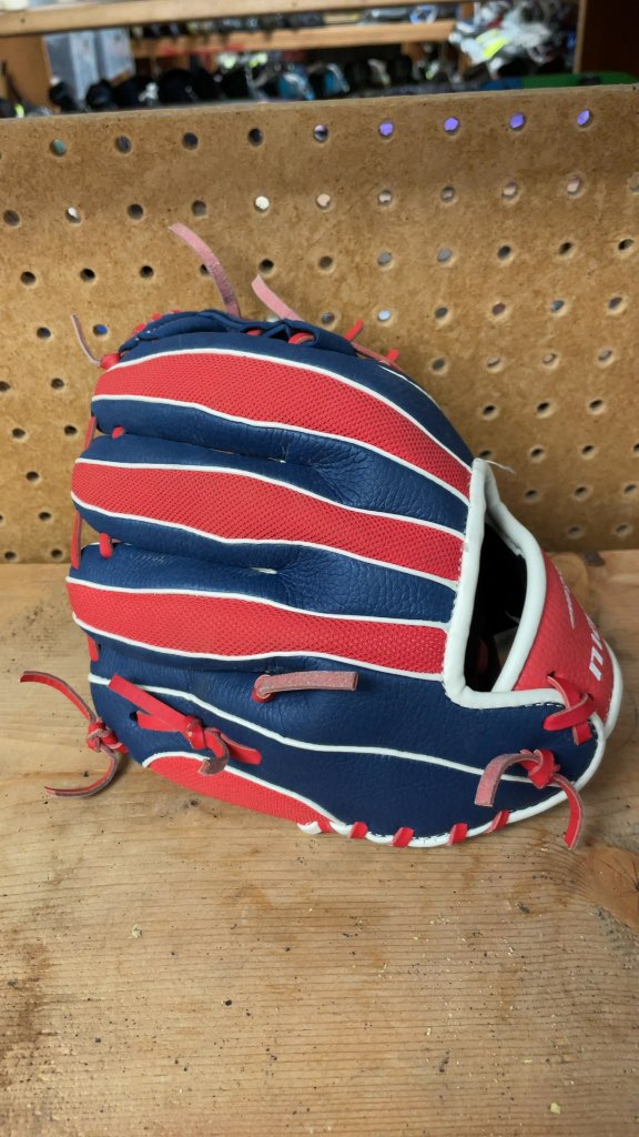 Matrix 10" Left Hand Throw Baseball Glove - Red/Blue