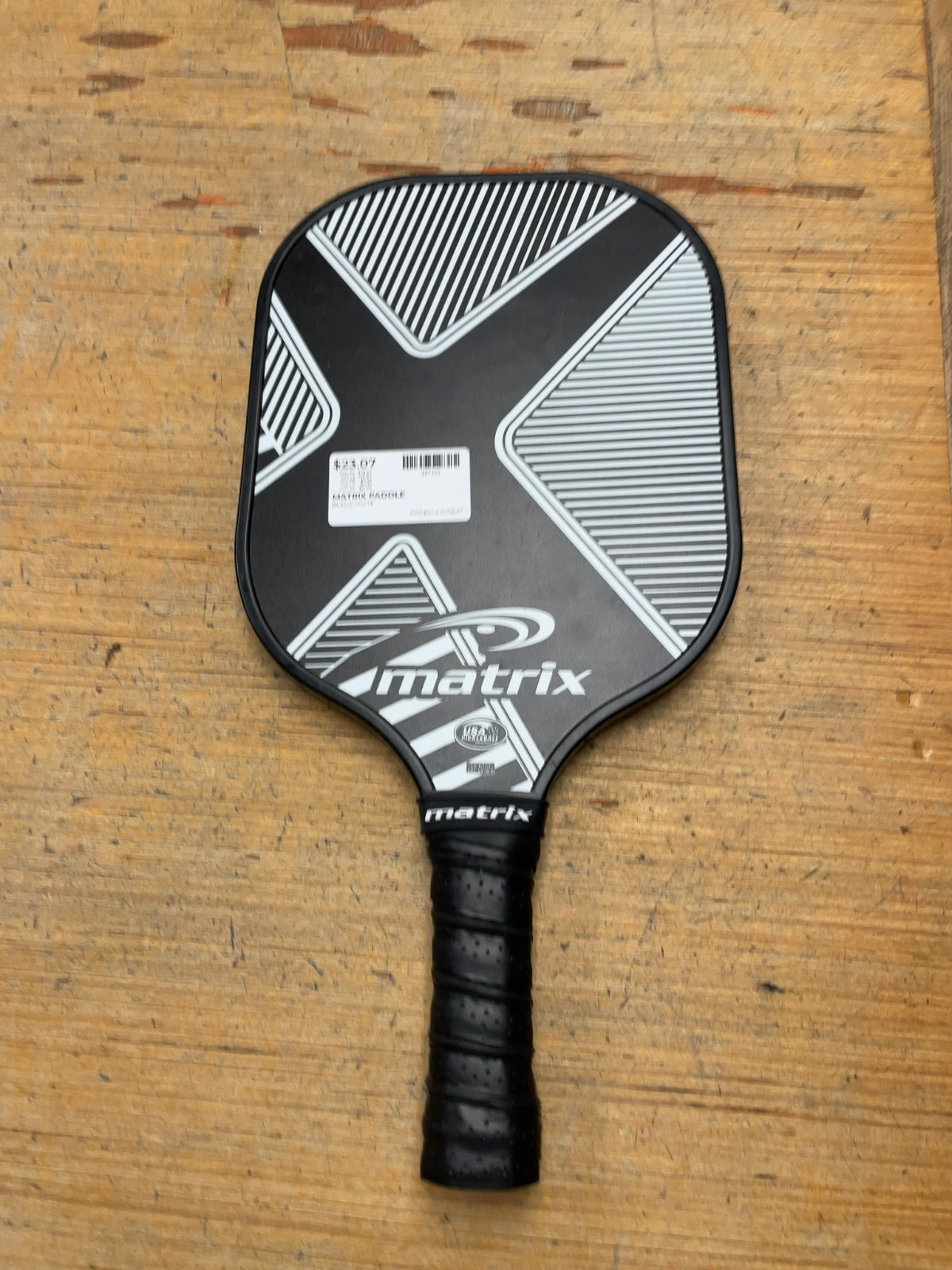 Matrix Pickleball Paddle Black/White