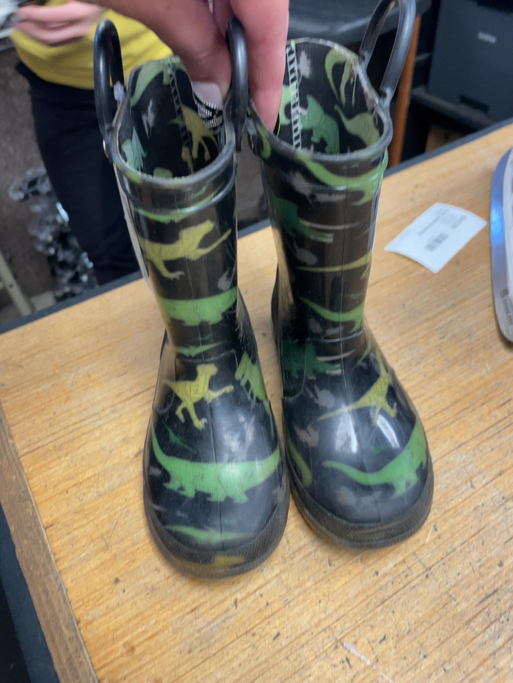 Max and Jake Dinosaur Rain Boots Size 8C