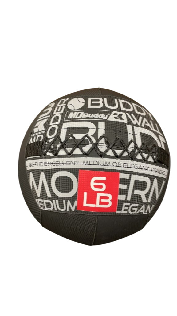 MD Buddy 6 LB Medicine Ball - Black