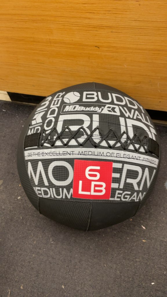 MD Buddy 6 LB Medicine Ball - Black