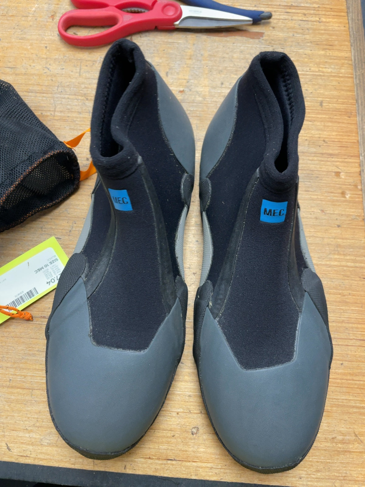MEC Bubba Wetsuit Booties Size 10 Black