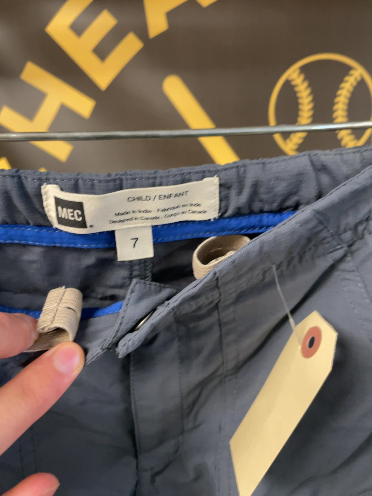 MEC Convertible Pants Size 7 Grey