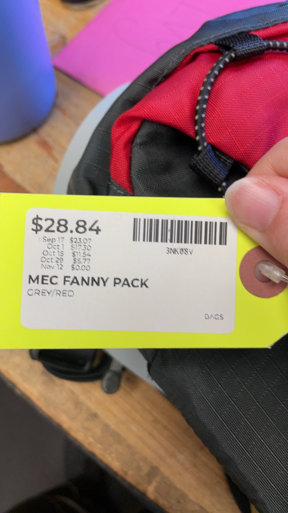 MEC Fanny Pack Grey/Red