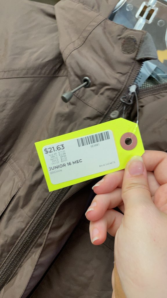 MEC Junior 16 Brown Rain Jacket