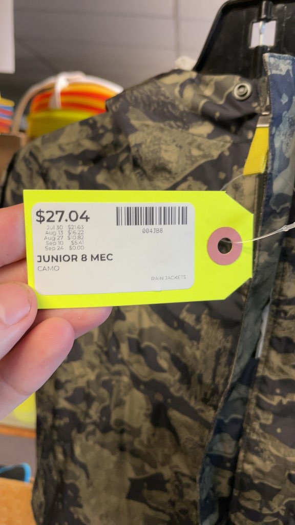 MEC Junior 8 Camo Rain Jacket