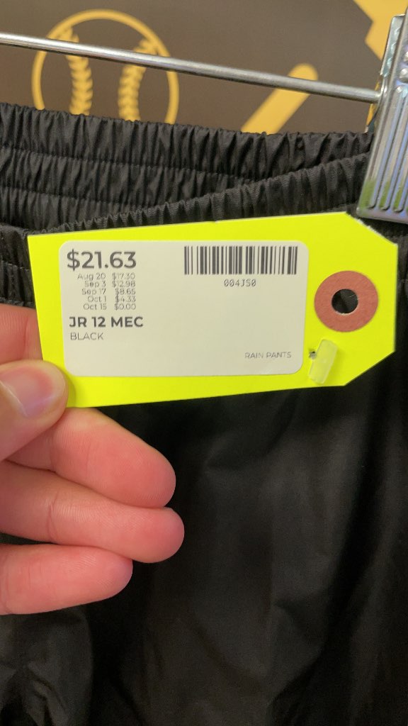 MEC Junior Rain Pants - Black - Size 12
