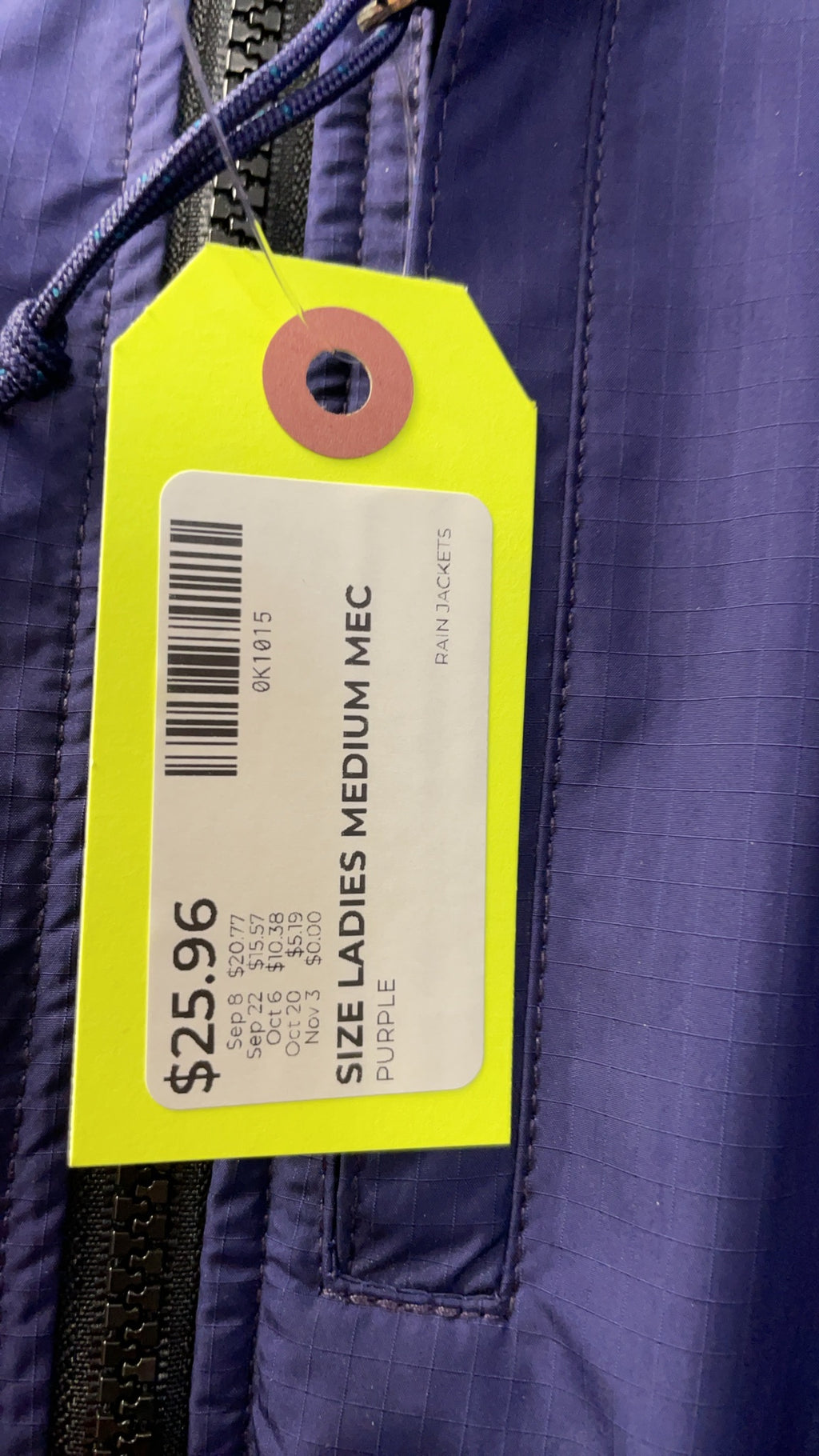 MEC Ladies Rain Jacket