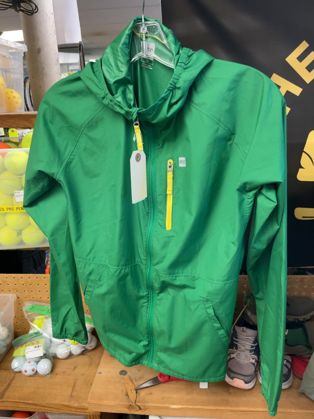 MEC Rain Jacket 14 Green