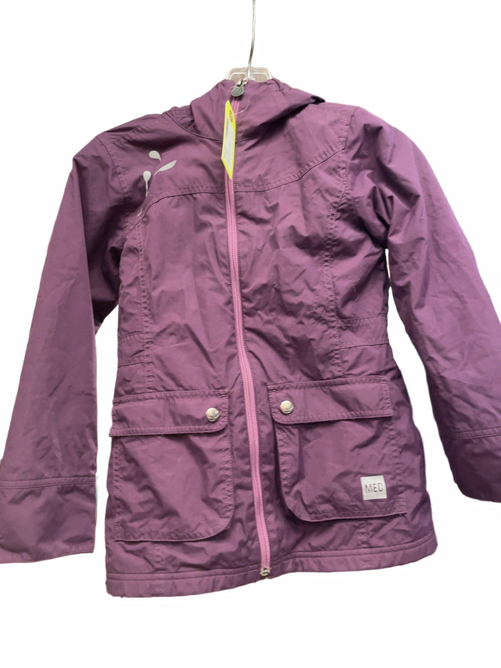 MEC Rain Jacket Junior 8/10 Purple Lined