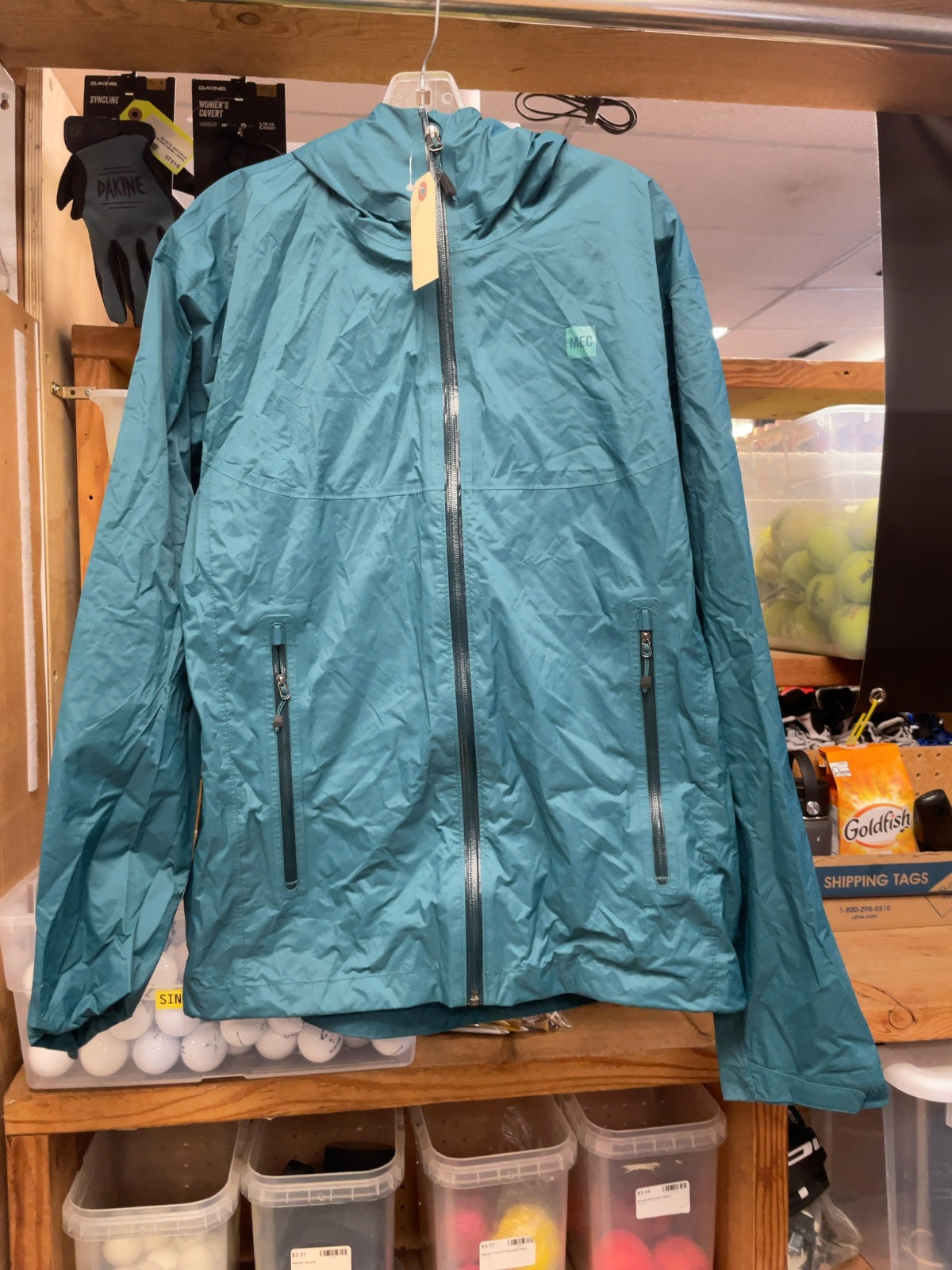 MEC Rain Jacket Men's Medium Blue