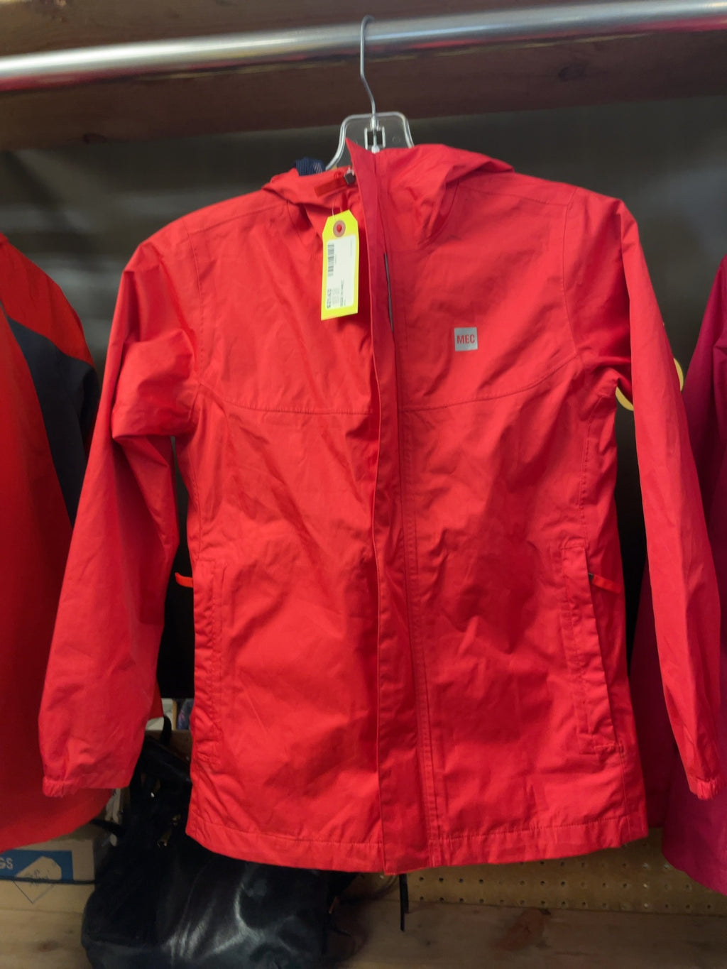 MEC Rain Jacket Size 10 Red