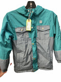 MEC Rain Jacket Size 6 Blue/Grey