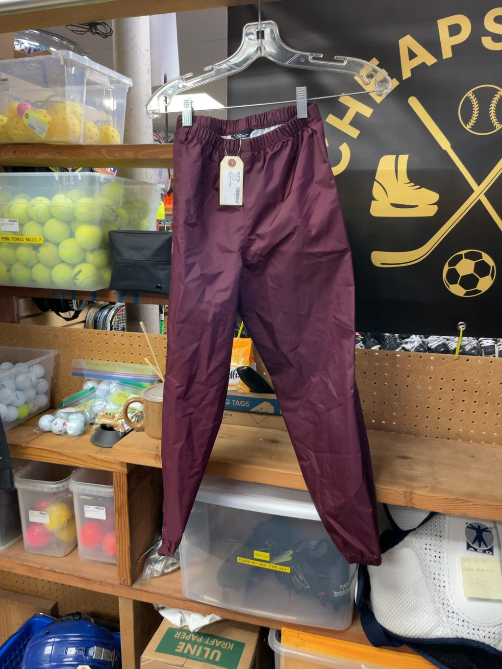 MEC Rain Pants JR 10 Maroon