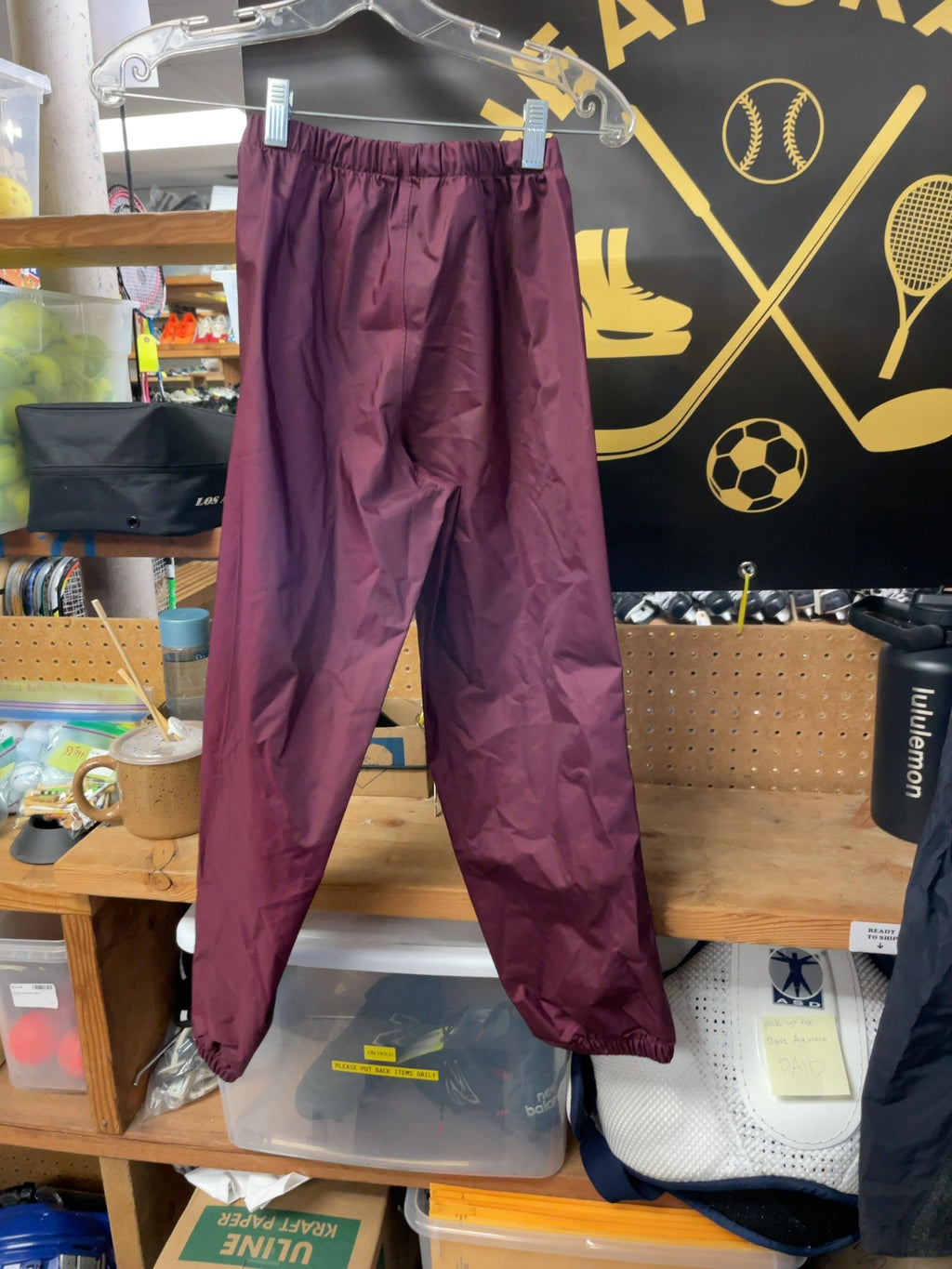 MEC Rain Pants JR 10 Maroon