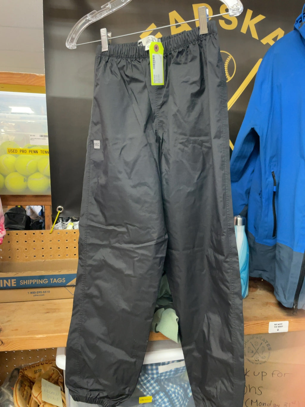 MEC Rain Pants JR 12 Black