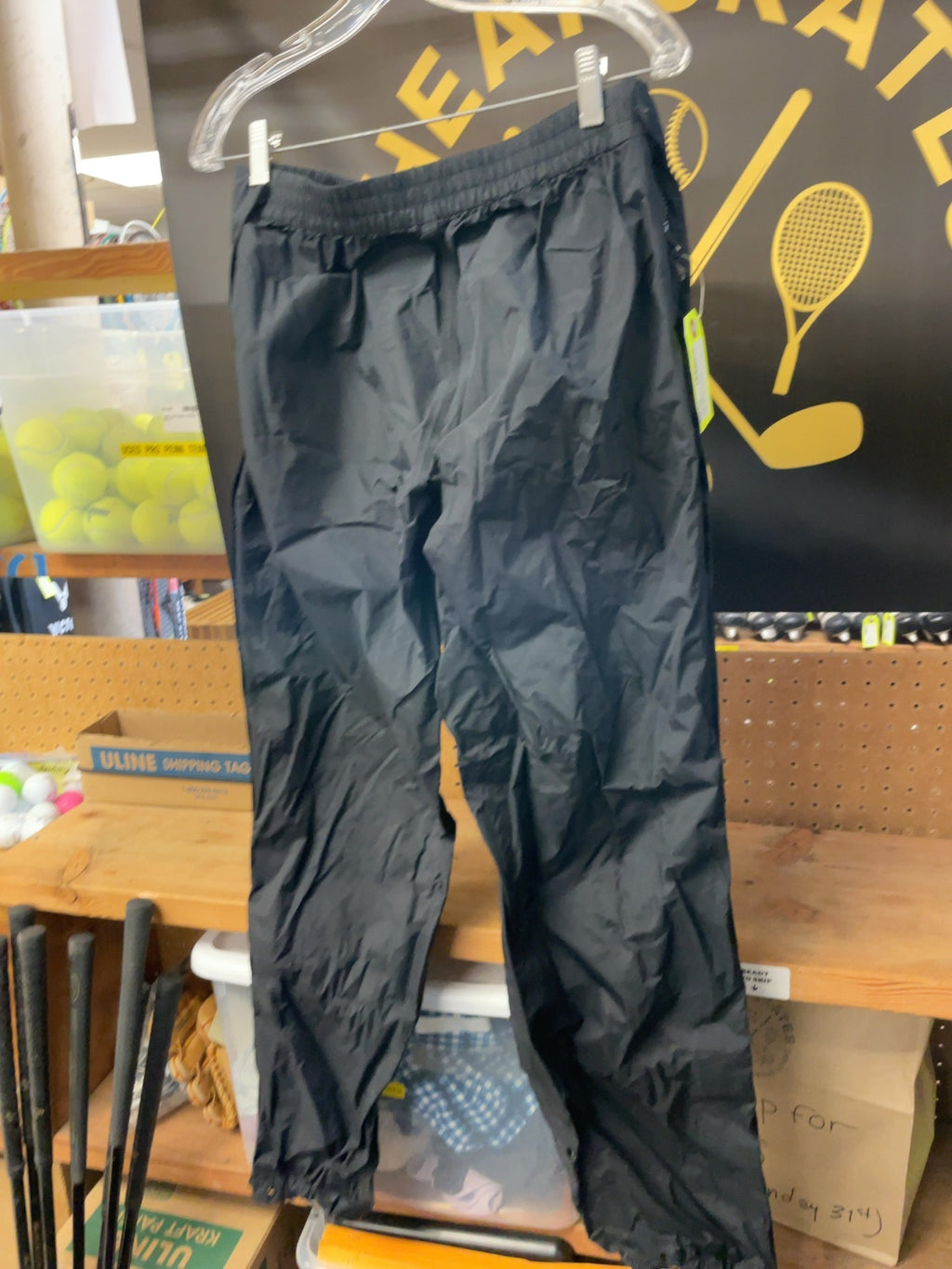 MEC Rain Pants Medium Black
