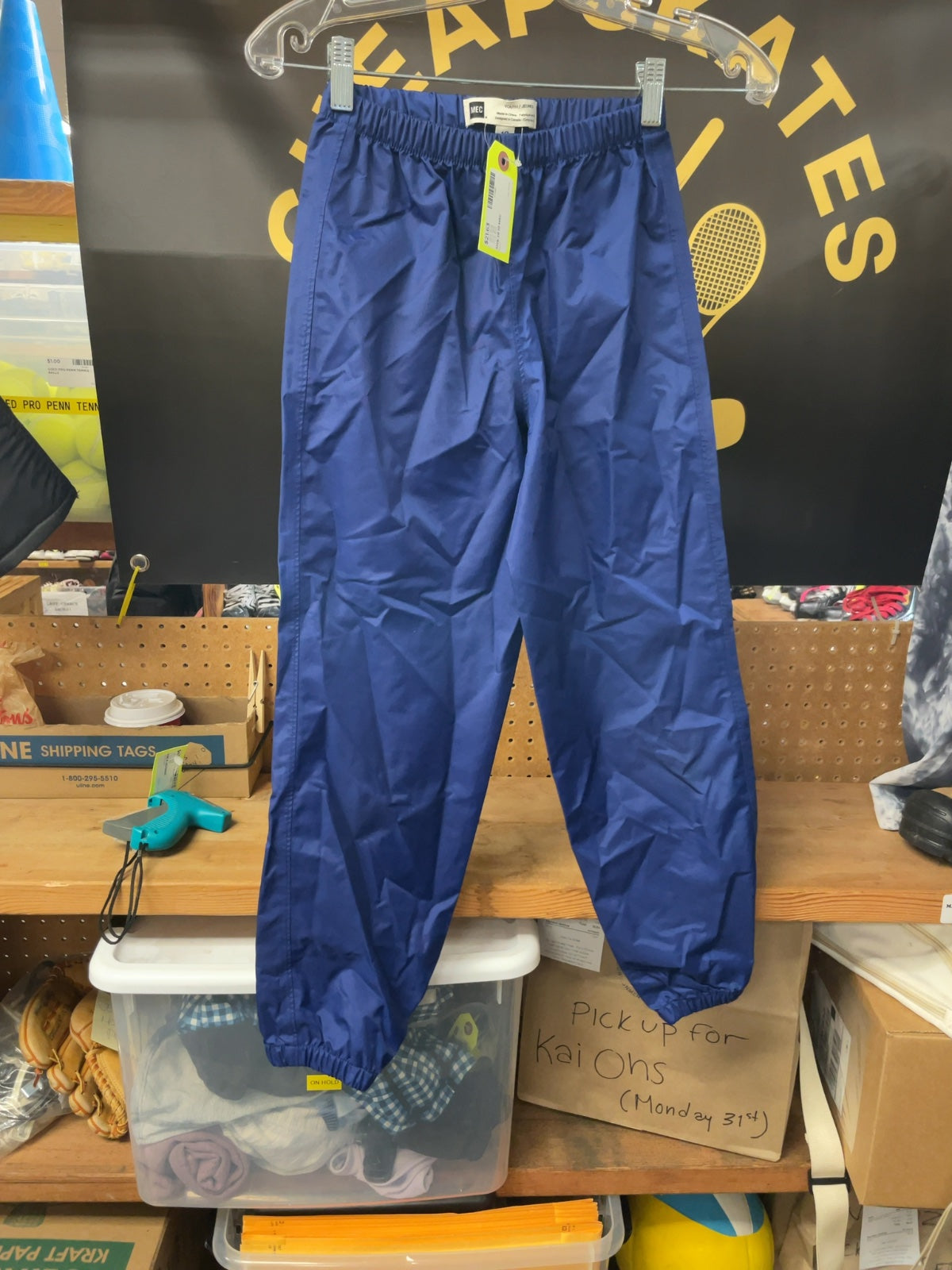 MEC Rain Pants Size JR 10 Navy
