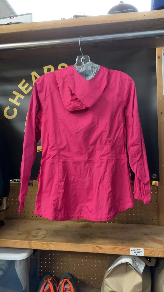 MEC Women's Pink Rain Jacket - Size Small