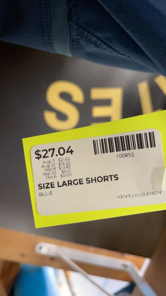 Men's Lululemon Athletic Shorts - Blue - Size Large