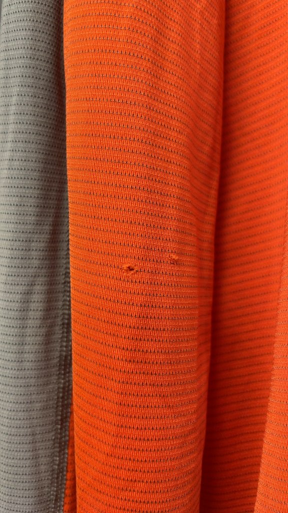 Men's Lululemon Long Sleeve Athletic Shirt - Orange/Grey - Size Large