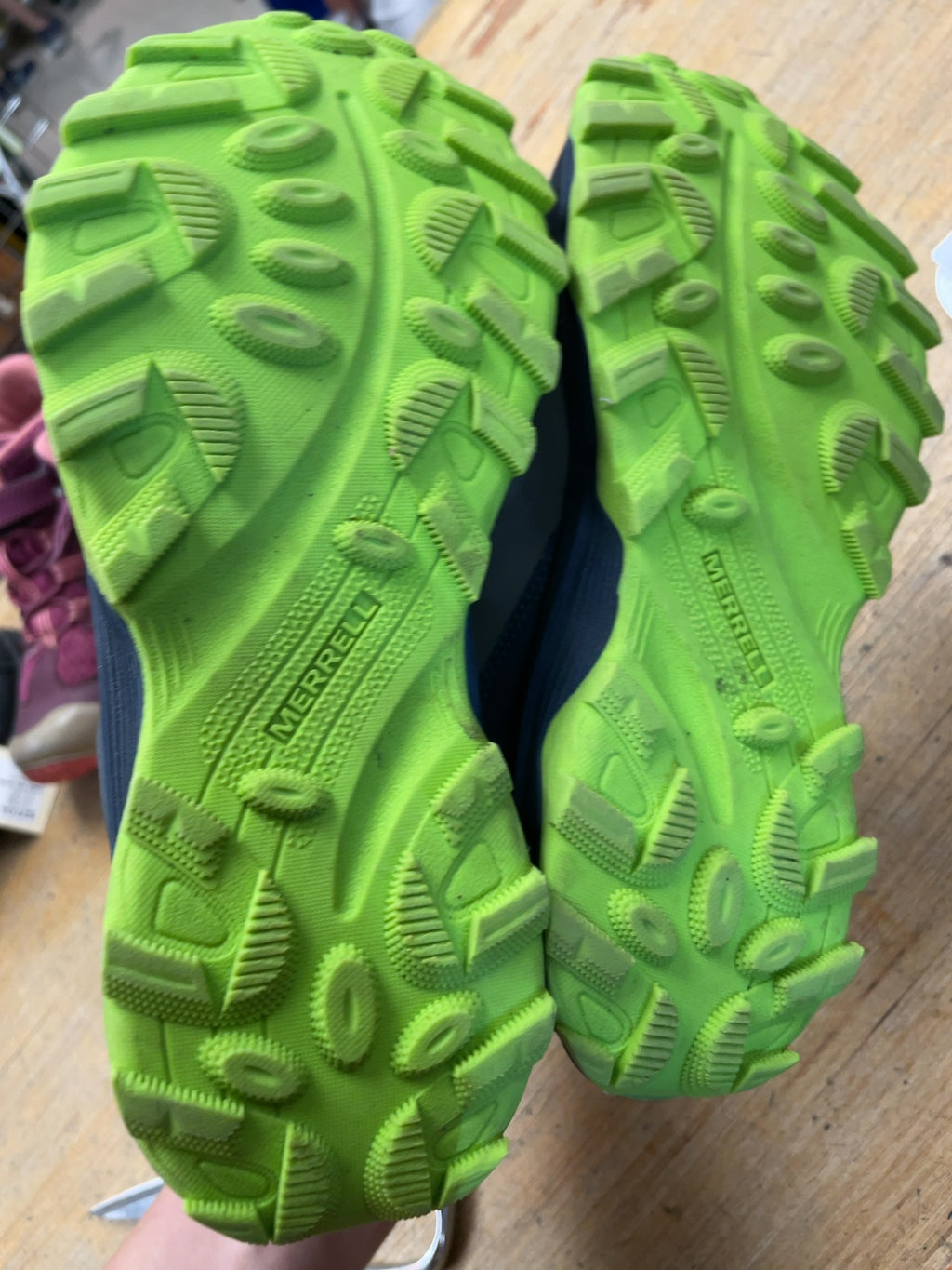 Merrell Hiking Boots Size 3 Grey/Green