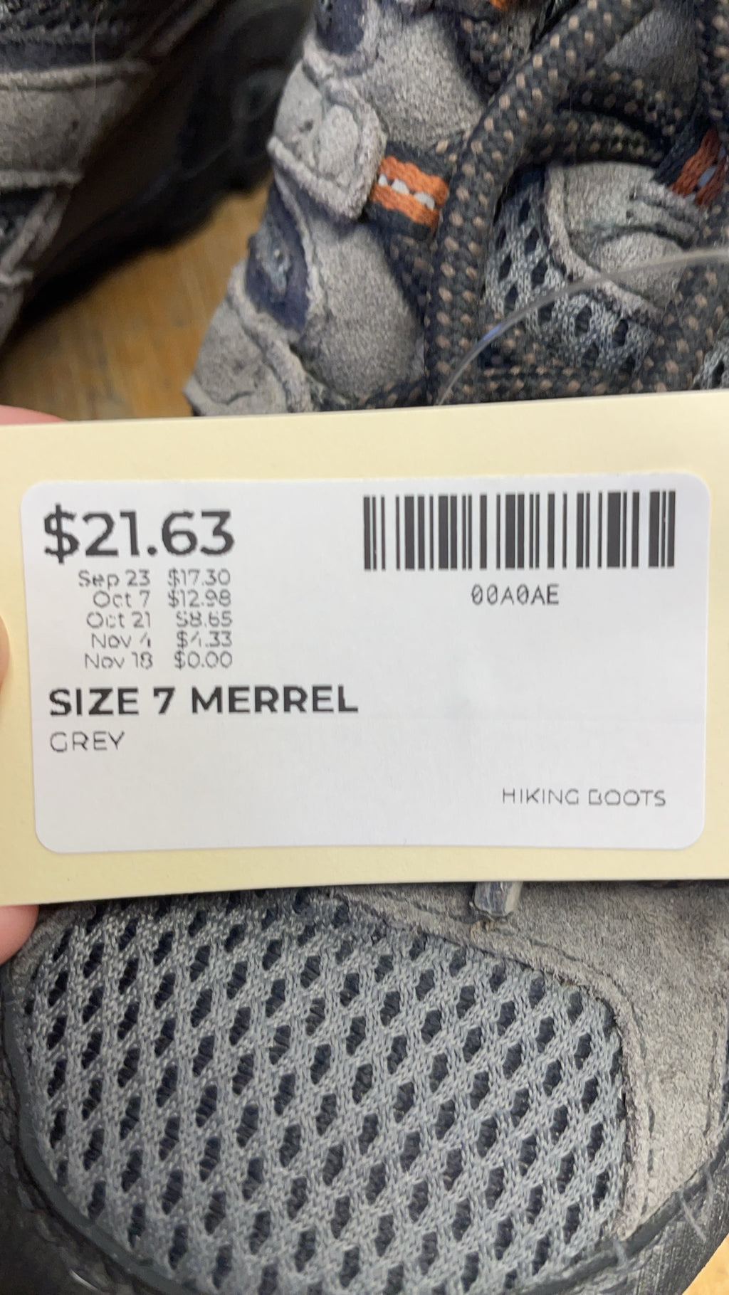 Merrell Moab 2 Ventilator Size 7 US Mens Hiking Shoes