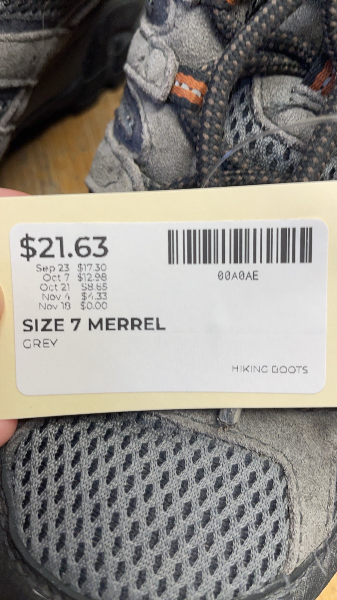Merrell Moab 2 Ventilator Size 7 US Mens Hiking Shoes