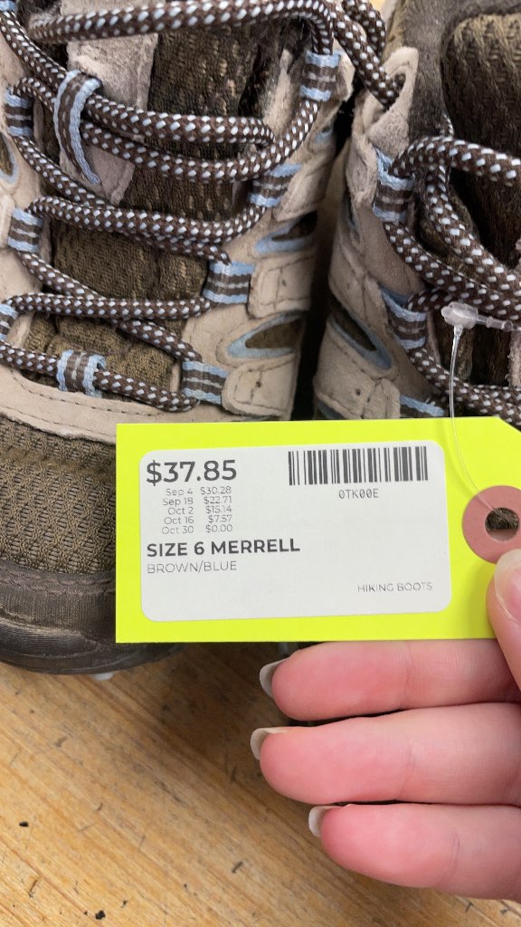 Merrell Moab Hiking Shoes - Size 6
