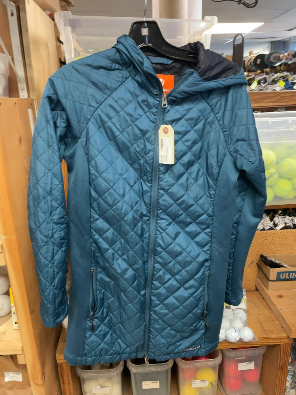 Merrell SelectRegulate Size XS Blue Quilted Hooded Jacket