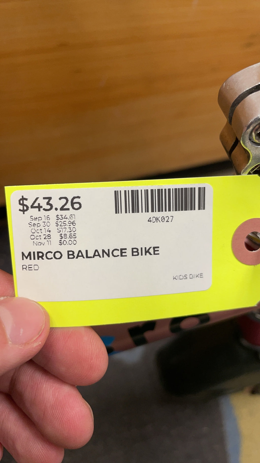 Micro G-Bike Balance Bike Pink