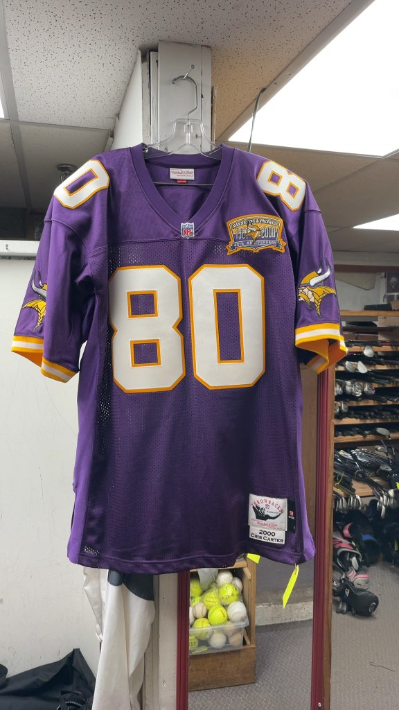 Mitchell & Ness Minnesota Vikings Cris Carter #80 Throwback Jersey - Size XL