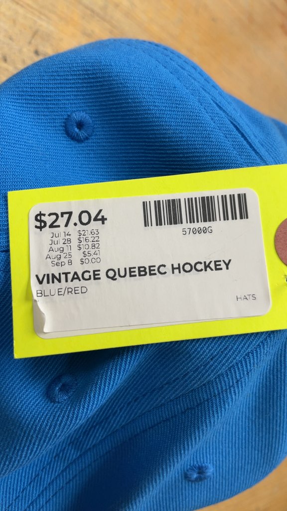 Mitchell & Ness Quebec Nordiques Vintage Hockey Fitted Hat