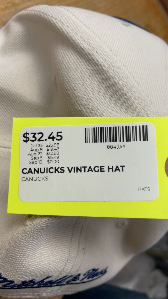 Mitchell & Ness Vancouver Canucks Vintage Snapback Hat