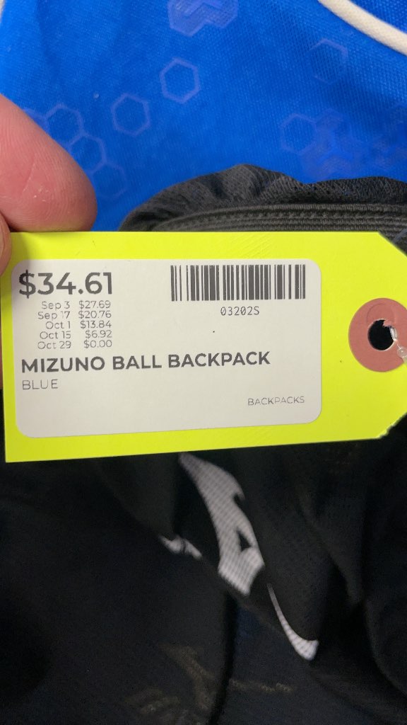 Mizuno Ball Backpack - Blue