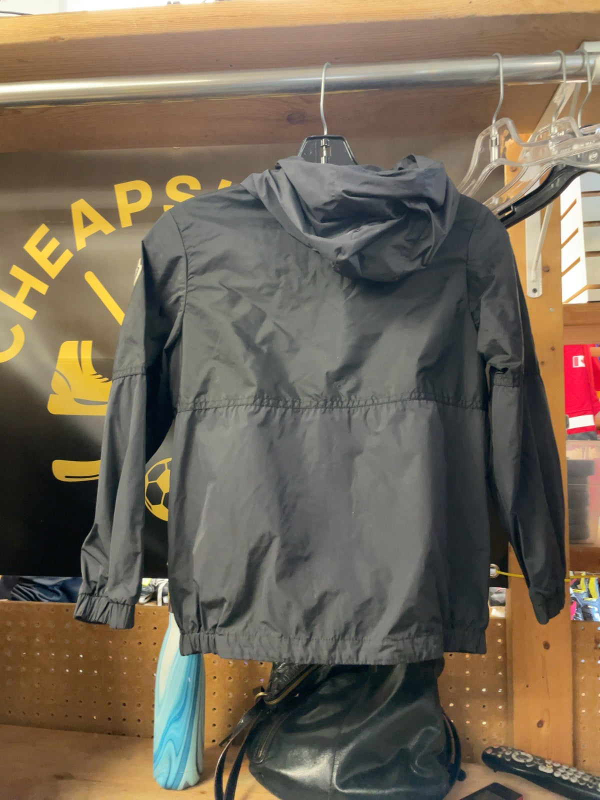 Moncler Rain Jacket Size JR 8 Black