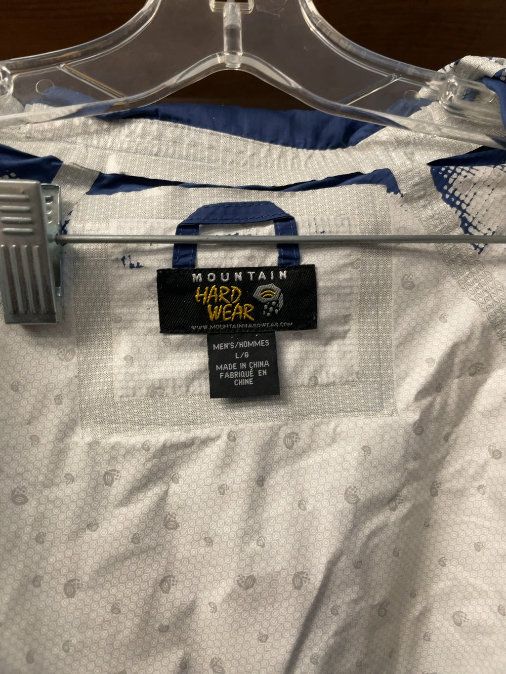 Mountain Hardwear Rain Jacket Size L Blue