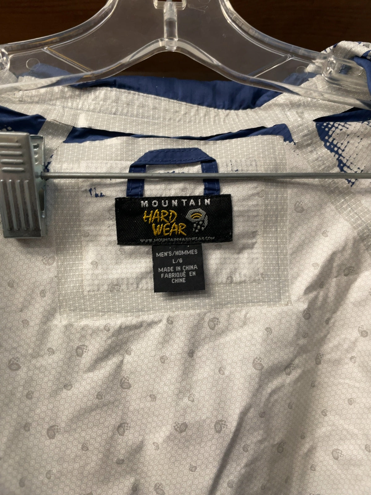 Mountain Hardwear Rain Jacket Size L Blue