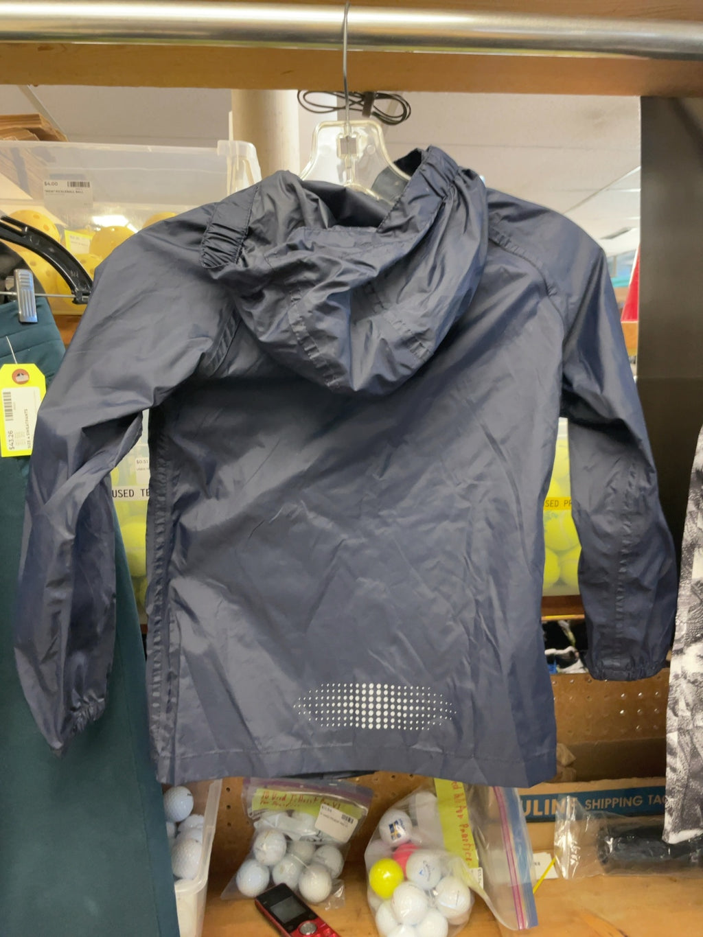 Mountain Warehouse Junior Rain Jacket - Navy - Size 7/8
