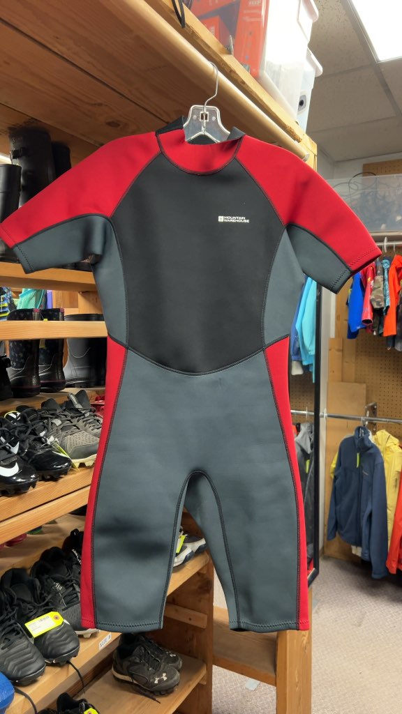 Mountain Warehouse M-L Shorty Wetsuit - Black/Red