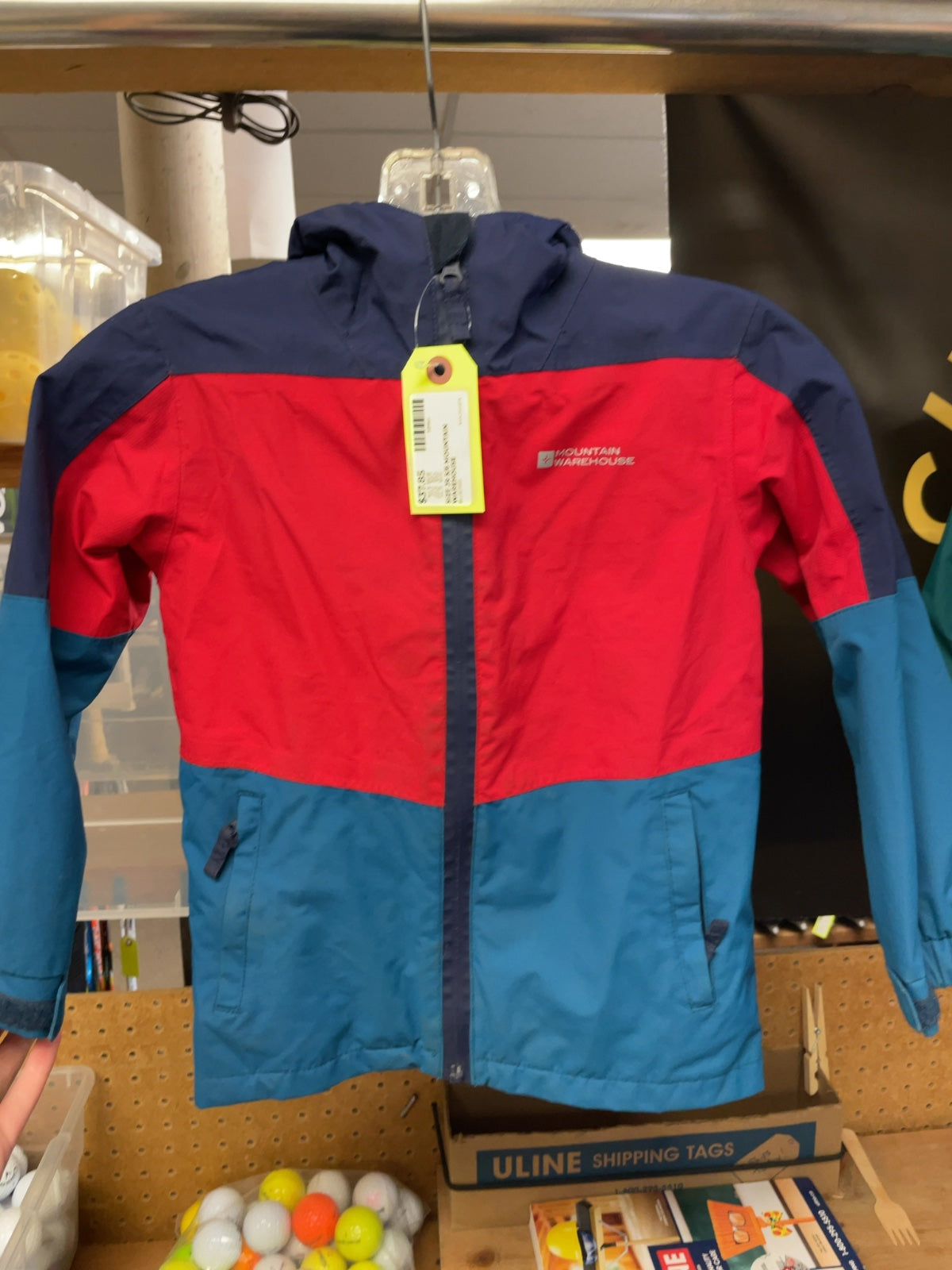 Mountain Warehouse Rain Jacket JR 5/6 Blue/Red
