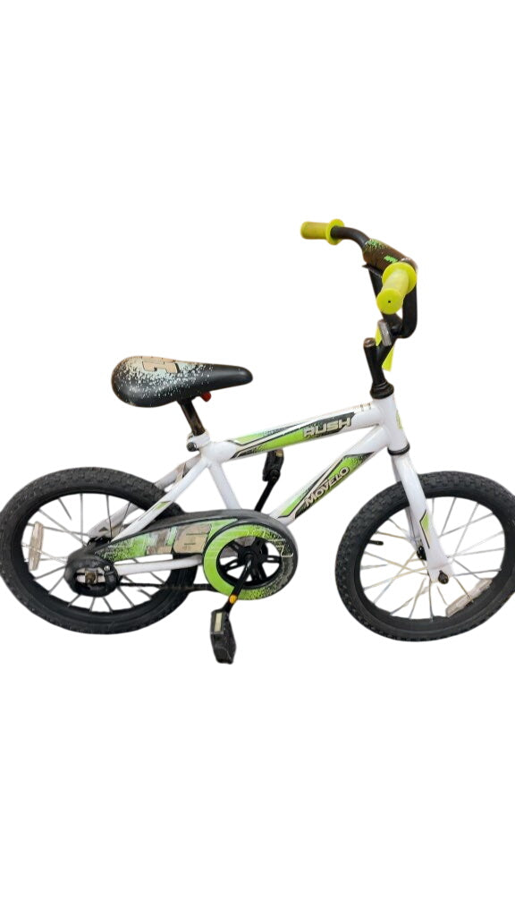 Movelo Rush 16" Kids Bike - White/Green