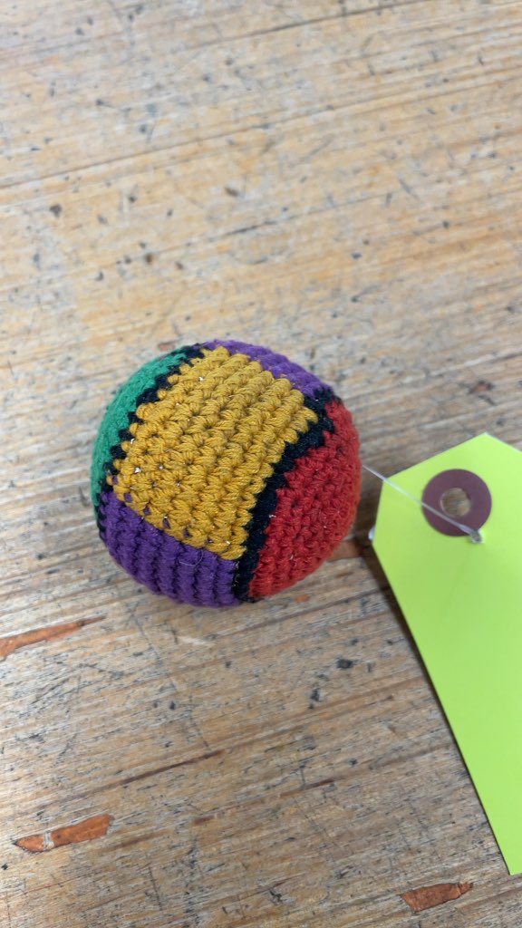 Multi-color Crocheted Hacky Sack Footbag
