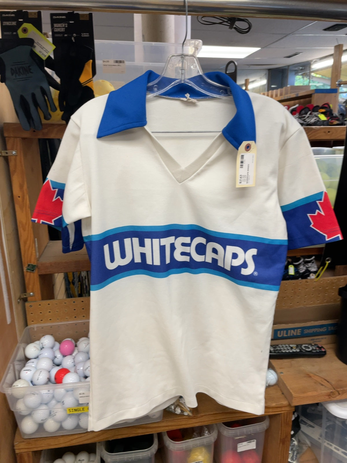 NASL Vancouver Whitecaps Vintage Jersey Size M White/Blue