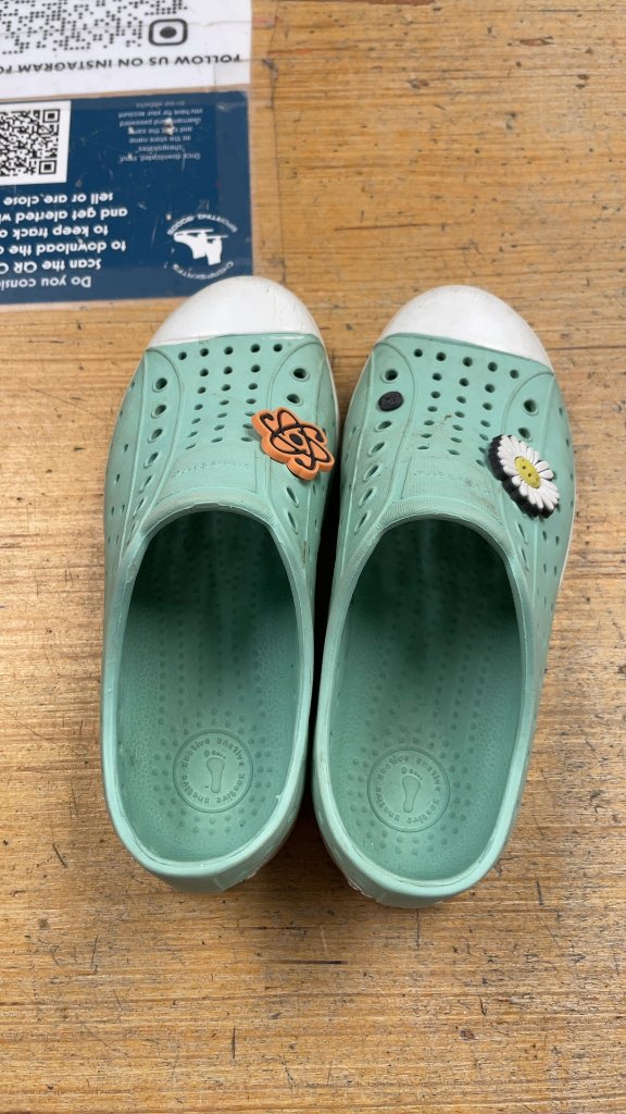 Native Jefferson Water Shoes - Teal - Kids Size 13C