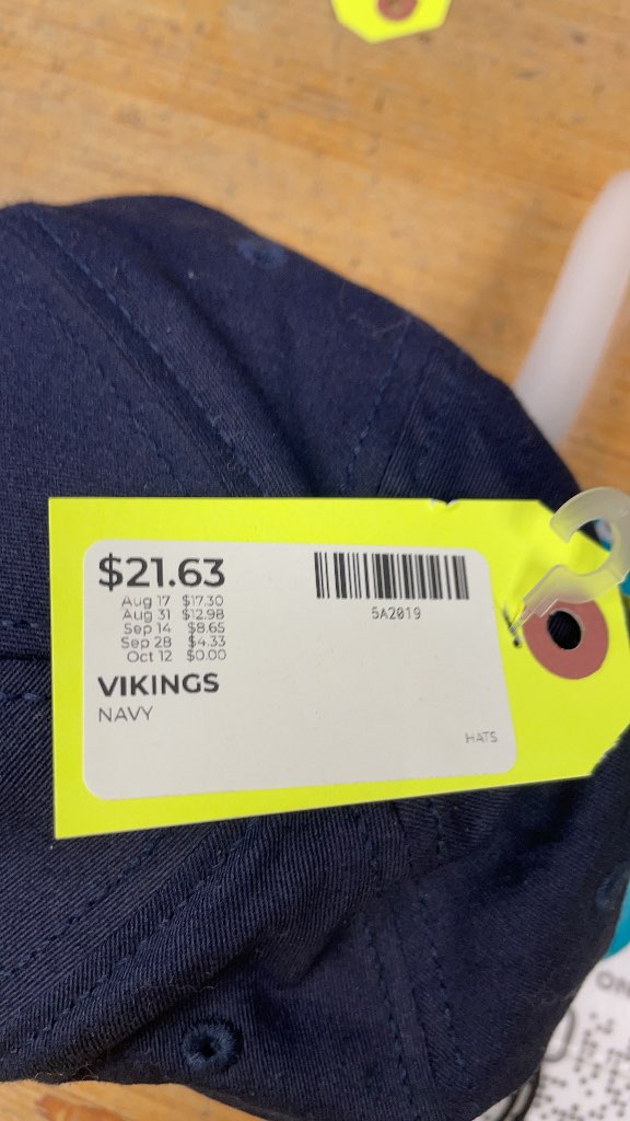 Navy Blue Vikings Baseball Cap