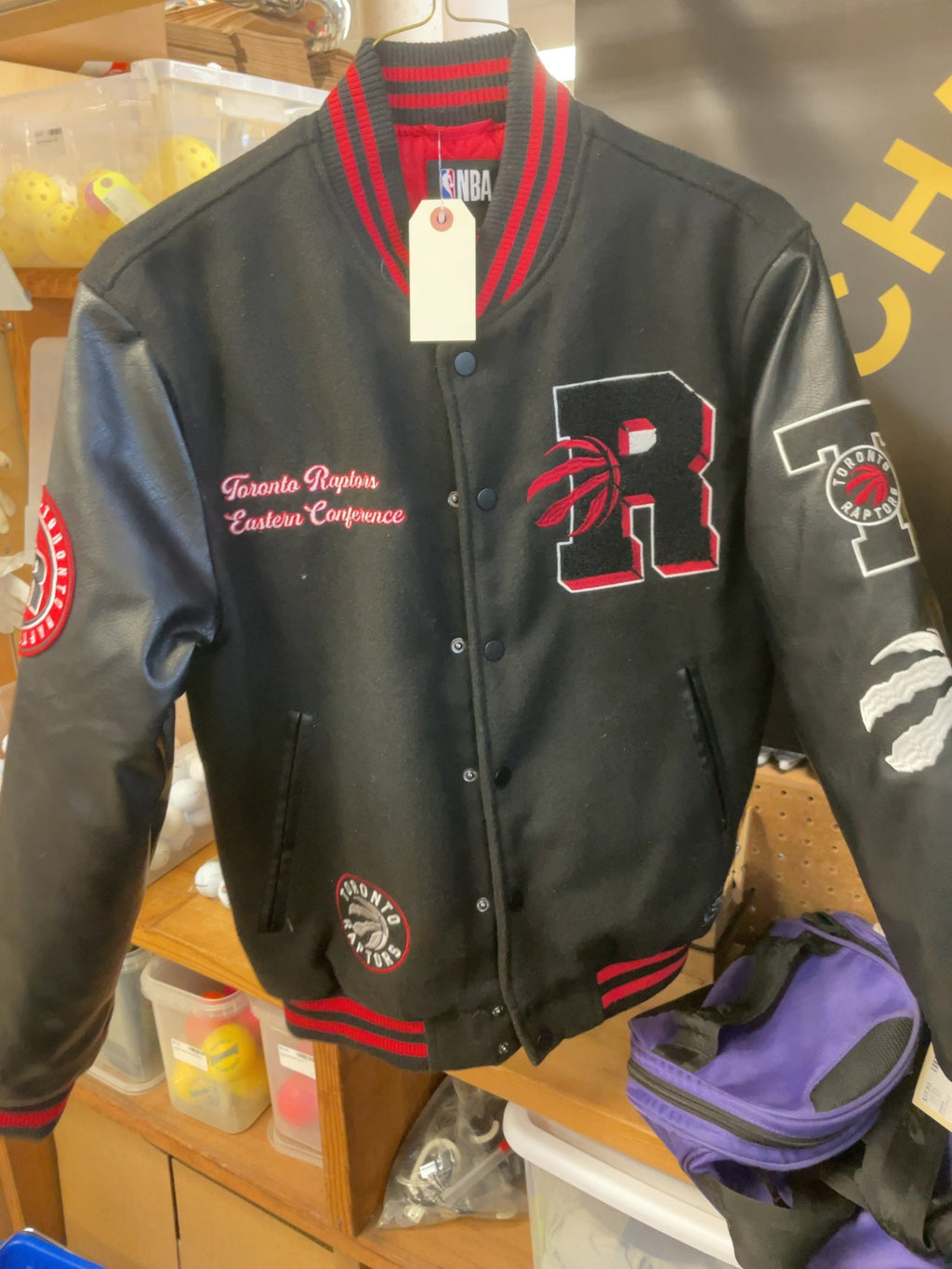 NBA Josh Denzel Toronto Raptors Varsity Jacket Size XS
