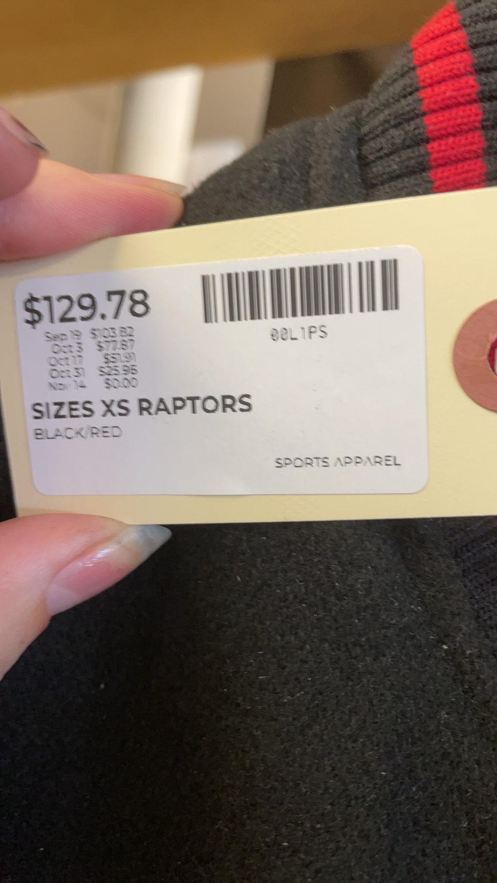 NBA Josh Denzel Toronto Raptors Varsity Jacket Size XS